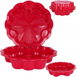 Piaskownica Lub Basen Plastikowa XXL Czerwona 2w1 Muszelka