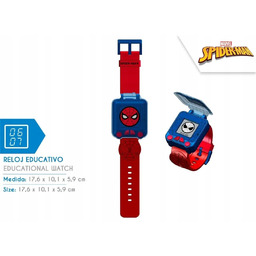 Zegarek edukacyjny z grami Spiderman SPD4753. Kids Euroswan