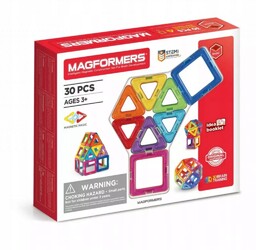 Klocki Magformers Basic 30 pudełko z okienkiem Magformers