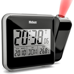 Mebus cyfrowy radiobudzik z projekcją czasu na ścianie