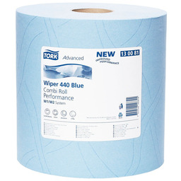 Czyściwo Tork Advanced 440 Performance, Combi rolka, niebieska,