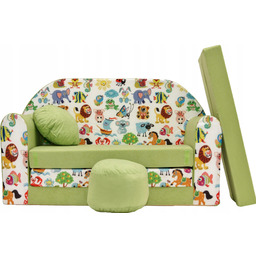 Sofa Dla Dzieci Kanapa 160cm Rozkładana Piankowa Mini