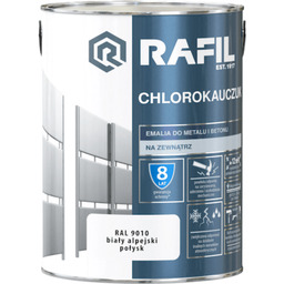 Emalia chlorokauczukowa biały alpejski 5 l RAFIL