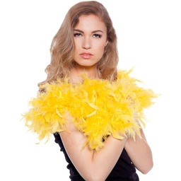 Folat - Deluxe Neon Yellow Disco Boa -