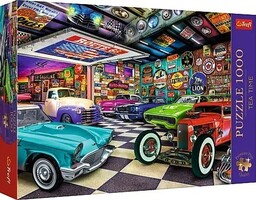 Trefl PUZZLE 1000 GARAż KOLEKCJONERA SAMOCHODóW TREFL