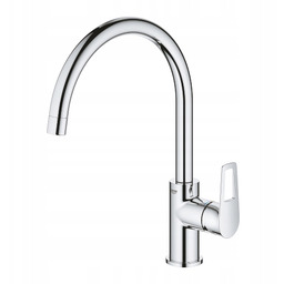 Bateria kuchenna stojąca Grohe Bauloop srebrny 31368001