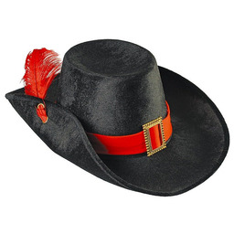 Kapelusz Muszkietera, czarny