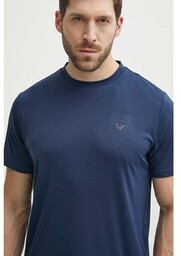 Rossignol t-shirt sportowy kolor granatowy gładki