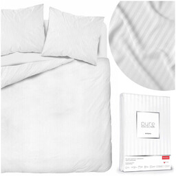 Pościel 160 x 200 3cz Satynowa Bawełna Pure