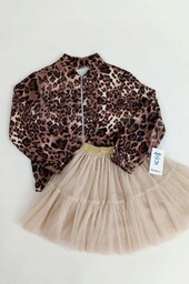 Bluza w panterkę Lily Grey rozmiar 98/104