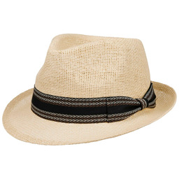 Kapelusz Słomkowy Montreal Trilby by Lipodo, naturalny, S