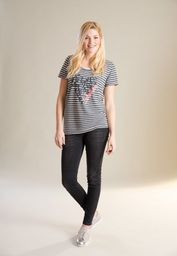 ESKADRON Koszulka oversize LULU Equestrian Fanatics denim striped