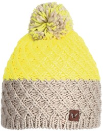 Czapka zimowa z pomponem Viking Mana 0264 beżowo-żółty