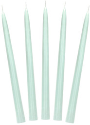 Świeca stożkowa matowa szałwiowa - 24 cm -