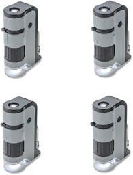Carson MicroFlip 100x-250x Mikroskop kieszonkowe z adapterem
