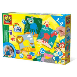 Zestaw kreatywny SES Creative Malowanie palcami Zwierzęta 14443