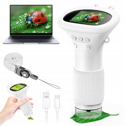 Przenośny Mikroskop Cyfrowy Lupa Dla Dzieci Edukacyjny Naukowy