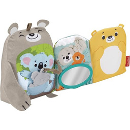 Fisher-Price Miękkie zwierzątka Książeczka aktywizująca, milutki miś +