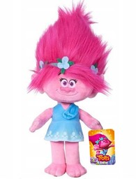 MASKOTKA TROLLE POPPY 38 CM ORYGINALNA PRZYTULANKA RÓŻOWA