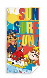 Ręcznik plażowy 70x140 Psi Patrol pieski Sun Surf