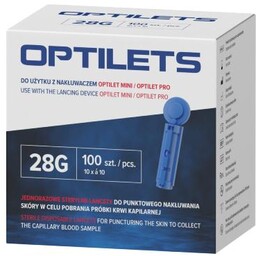 OPTILETS Lancety sterylne jednorazowe, 100 szt.