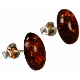 Kolczyki z bursztynem