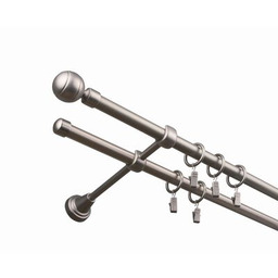 Karnisz 16/16 mm galwanika podwójny 160 cm Paola