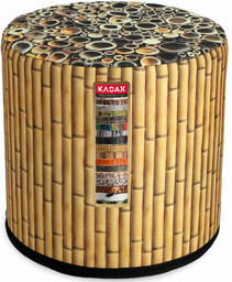 Pufa dekoracyjna Fasano 40 x 41 cm, bambus