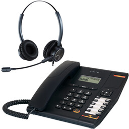 Telefon z słuchawką call center Alcatel Temporis 580