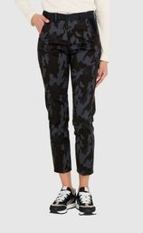 AERONAUTICA MILITARE Spodnie chinosy damskie w czarne moro,