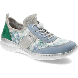 Rieker Niebieskie Półbuty Wsuwane Obuwie Damskie