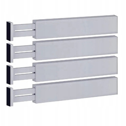 4xOrganizer regulowana przegroda do szuflady szafy