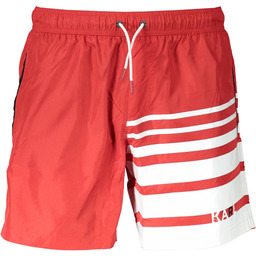 KARL LAGERFELD KOSTIUM KĄPIELOWY MĘSKI SPÓDNICZKA CZERWONA