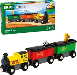 Brio 63372200 World Pociąg Safari (63372200) Bezpieczna Zabawka
