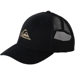 Quiksilver Mężczyźni Grounder AQYHA04793 Czapka, Czarny, Rozmiar Uniwersalny