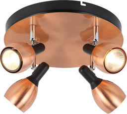Candellux CROSS 98-34878 plafon lampa sufitowa miedziany metalowy