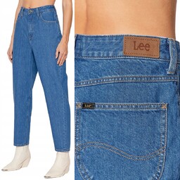Lee STELLA TAPERED WYSOKI STAN MOM JEANS W25