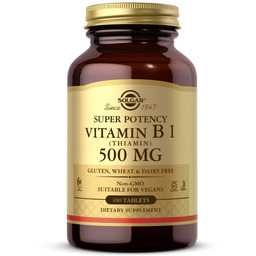 Solgar Super Potency Vitamin B1 (Thiamin) 500Mg Suplement