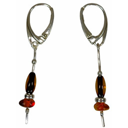 Kolczyki z bursztynem