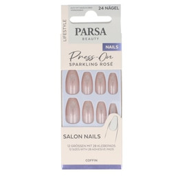 PARSA Beauty Press on-sztuczne paznokcie Sparkling Rosé, 24