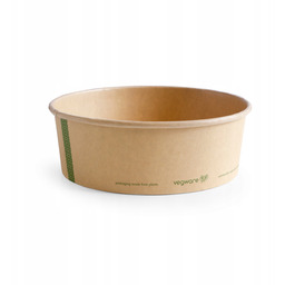 Ekologiczne miski jednorazowe brązowe duże Vegware 1000ml śr185mm
