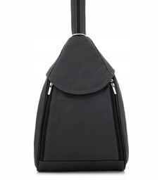 Torebka Plecak 2w1 Skórzany Damski Szary Grafitowy Rene