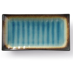 Półmisek Lazur 272x150 mm kamionka niebieska - Fine
