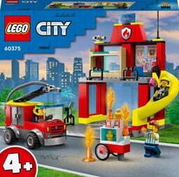 Lego City Remiza strażacka i wóz strażacki 60375