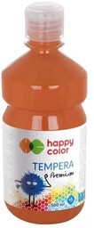 Farba tempera Premium 500ml brązowa HAPPY COLOR -