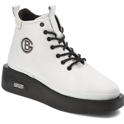 Białe Botki Artiker Stylowe Obuwie Damskie