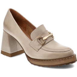Armodo Beżowe Półbuty Stylowe Wsuwane Obuwie Damskie