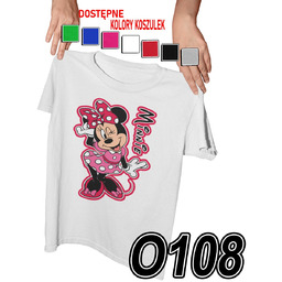 KOSZULKA DZIECIĘCA Z NADRUKIEM MYSZKA MICKEY MINNIE MIKI