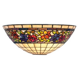 Artistar Kinkiet tiffany FLORA, możliwość ściemniania, multikolor, salon