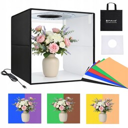 Namiot Bezcieniowy Składany 40x40 Usb Led 24W Tła